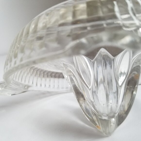 Vintage Clear Ribbed Glass Juicer Reamer 6" x 5.5" Citrus L9 - Picture 7 of 11